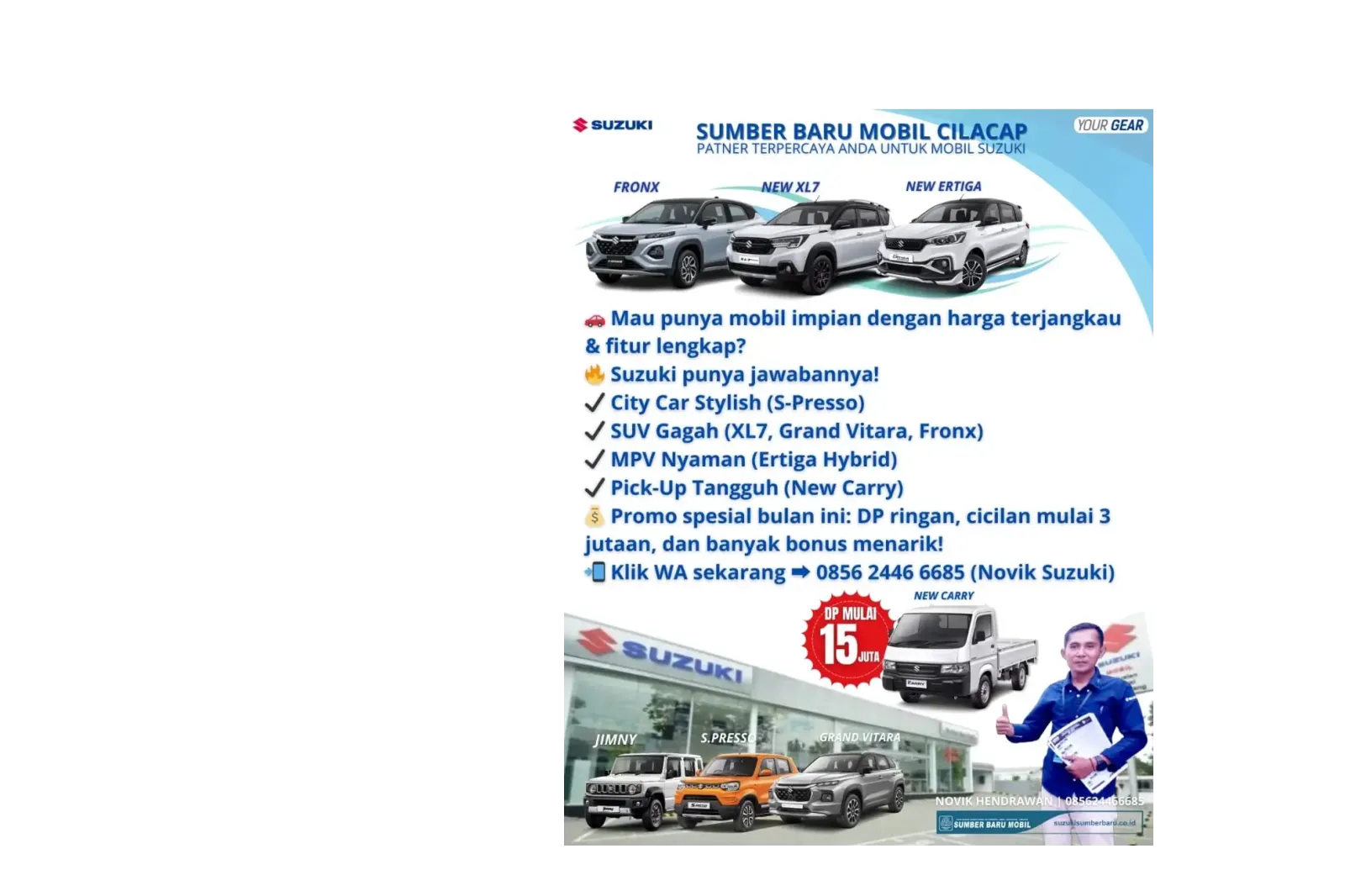 Promo Suzuki Mobil Cilacap: Mobil Impian Anda Menanti di Jl. Gatot Subroto